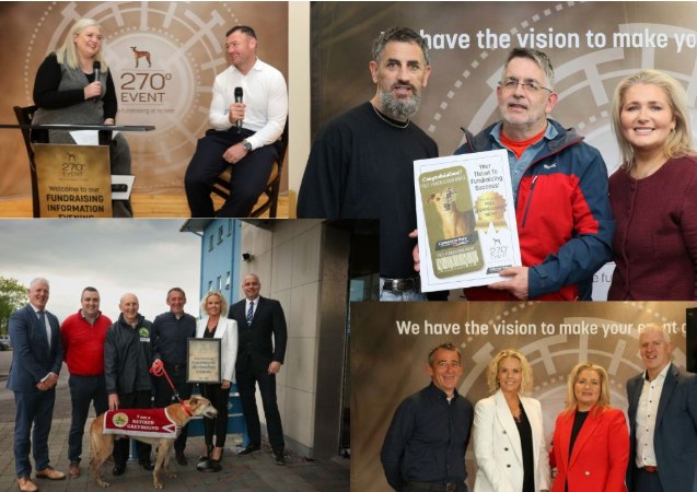Greyhound Racing Ireland × 4 Athletes — 270 Degree Fundraising Events